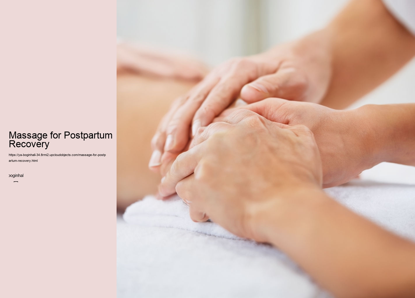 Massage for Postpartum Recovery